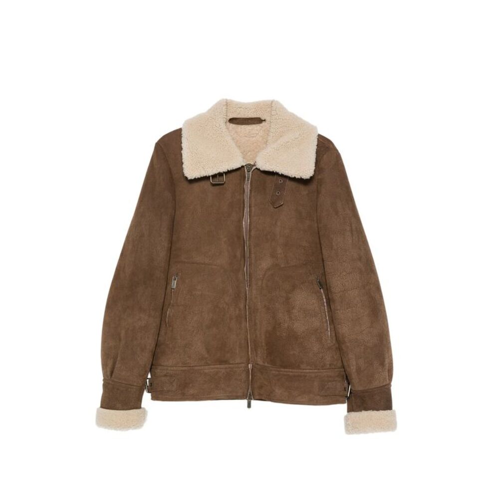 Santoro Brown Jackets - Leather Jackets Men